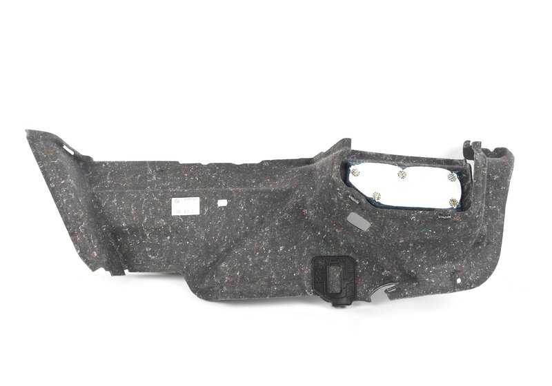 Right boot liner for BMW 5 Series G30, G30N (OEM 51477373582). Original BMW
