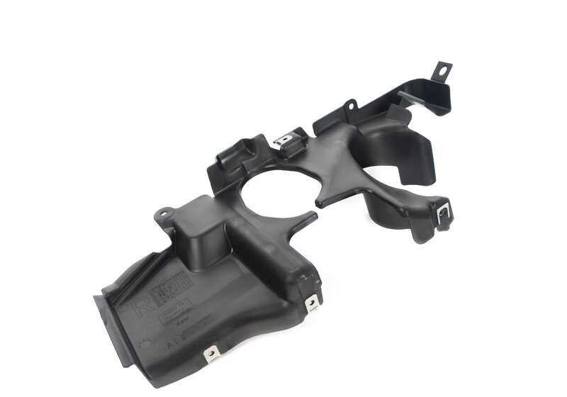 Tapa derecha protección dirección OEM 51717203992 para BMW E60, E60N, E61, E61N. Pieza original BMW.