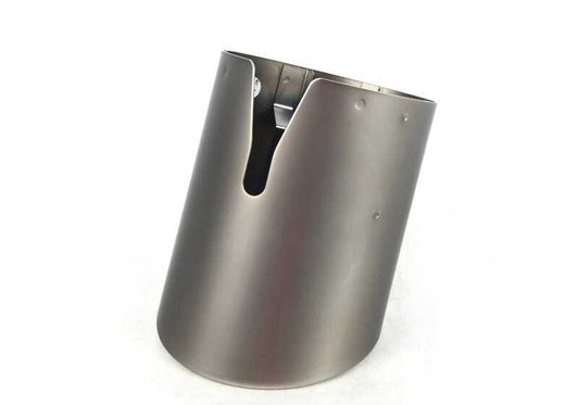 Tube d'échappement embellissant le gris de cérium pour la série BMW 1 F40, x2 F39 (OEM 18308695197). BMW d'origine