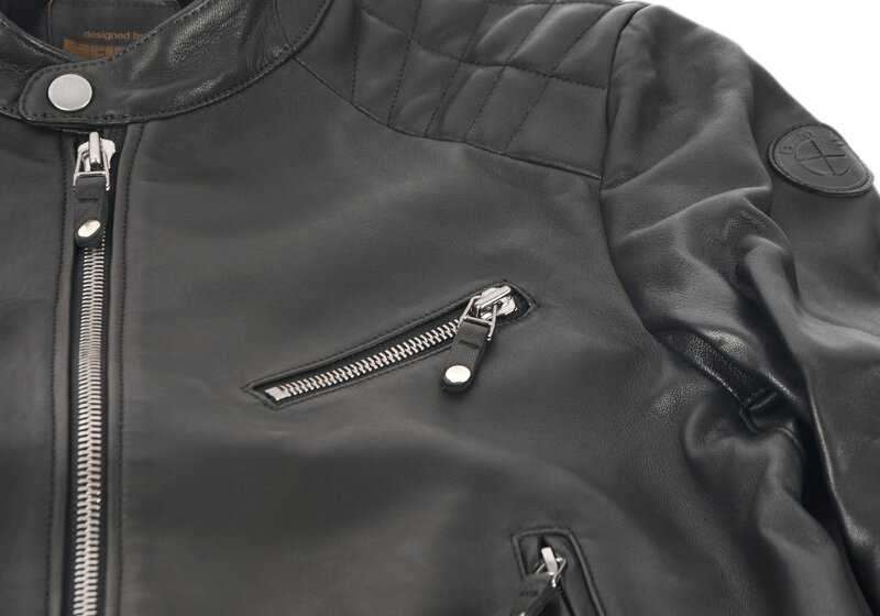 Chaqueta de cuero negra talla L OEM 80142463160 para BMW. Original BMW.