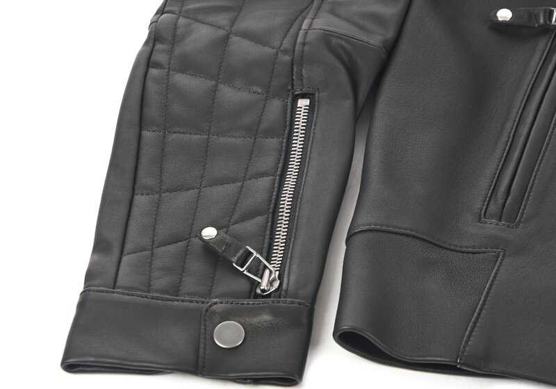 Chaqueta de cuero negra talla L OEM 80142463160 para BMW. Original BMW.