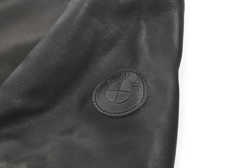 Chaqueta de cuero negra talla L OEM 80142463160 para BMW. Original BMW.