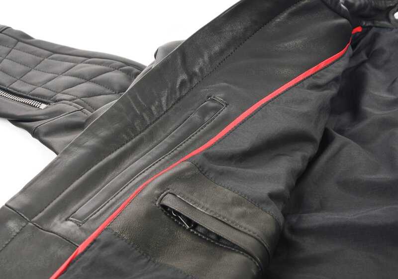 Chaqueta de cuero negra talla L OEM 80142463160 para BMW. Original BMW.