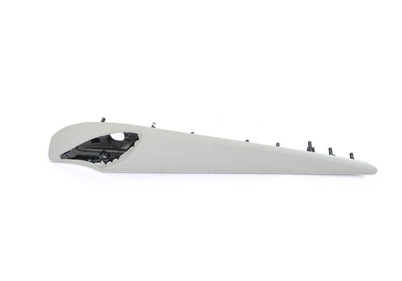 Reposabrazos trasero izquierdo en cuero OEM 51418057709 para BMW F82 y F83 M4, incluyendo M4 CS y M4 GTS. Compatible con modelos del 2014 al 2020. Color Silverstone. Original BMW.