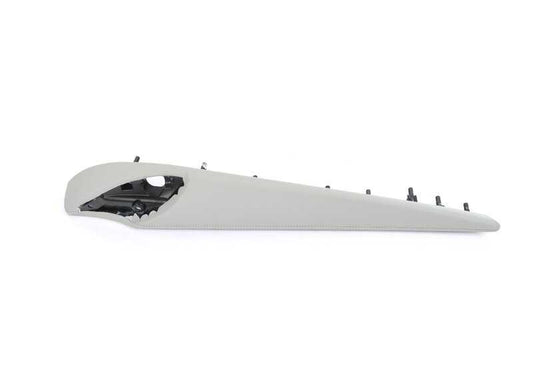 Reposabrazos trasero izquierdo en cuero OEM 51418057709 para BMW F82 y F83 M4, incluyendo M4 CS y M4 GTS. Compatible con modelos del 2014 al 2020. Color Silverstone. Original BMW.