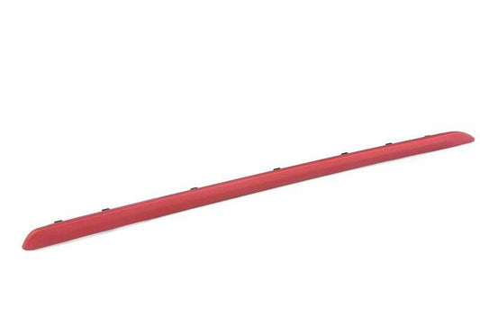 Moldura decorativa trasera izquierda OEM 51427346991 color rojo coral para BMW Serie 4 F36 (418d) modelos compatibles. Original BMW.