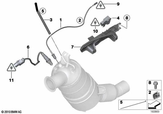 Protective Tube for BMW E81, E87N, E88, E90, E91, E92, E93, E60N, E61N (OEM 13627804370). Genuine BMW