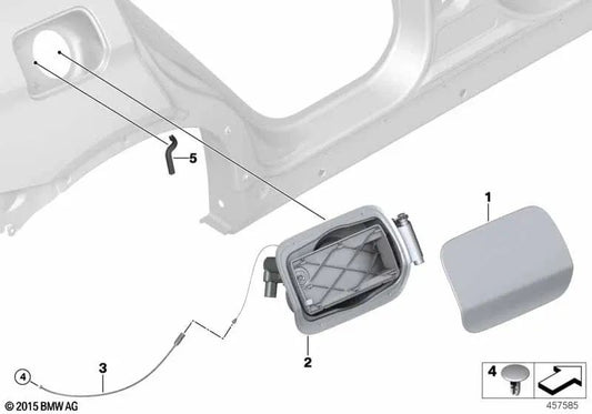 Proteção de borda BMW F26 (OEM 51177422969). BMW original