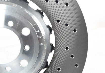 Disco de freno ventilado izquierdo OEM 34112284809 para BMW M2 F87, M3 F80, M4 F82, M4 F83... y más. Original BMW.