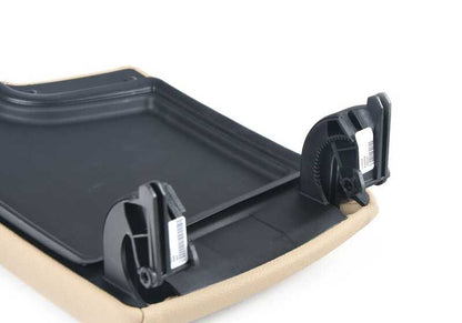 Tapa central consola beige OEM 51167137554 para BMW E90, E91, 3er Serie (316d, 316i). Original BMW.