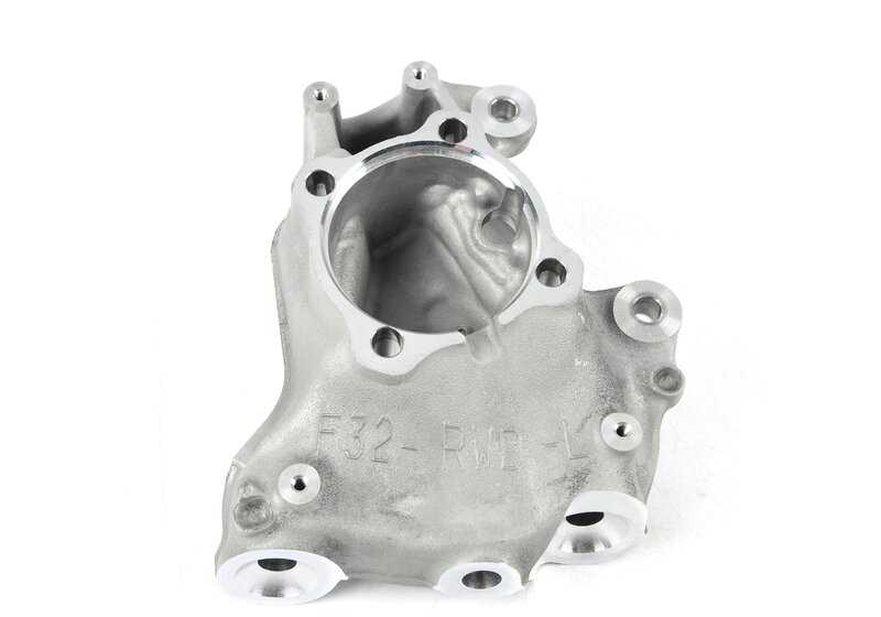 Soporte de mangueta con corrección de caída izquierdo OEM 31216858313 para BMW F32, F33, F36. Original BMW.