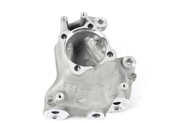 Soporte de mangueta con corrección de caída izquierdo OEM 31216858313 para BMW F32, F33, F36. Original BMW.