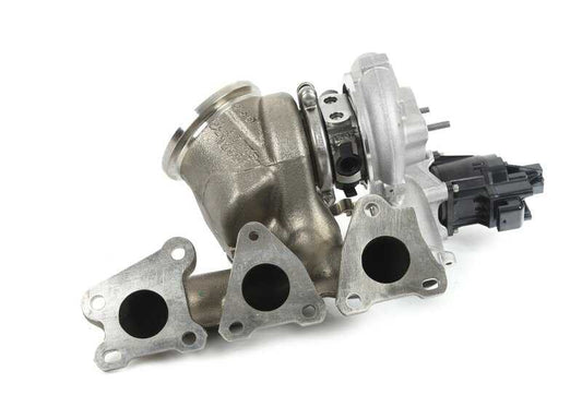 Turbocompresor con colector de escape OEM 11657849650 para BMW M2, M3, M4... y más. Original BMW.