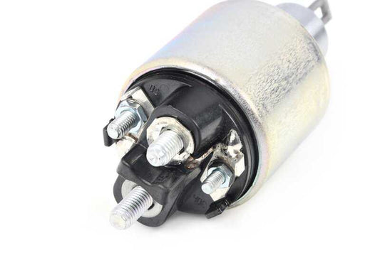Relé de arranque (Magnetschalter) OEM 12411726039 para BMW E30, E36, E34, E24, E32. Pieza original BMW. Ideal para problemas al encender el coche. Repuesto original garantizado.