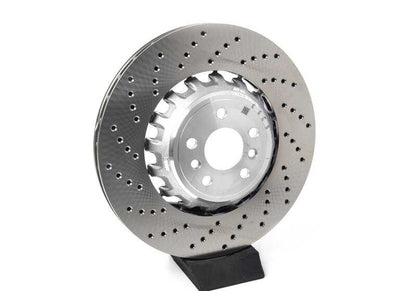 Disco de freno trasero izquierdo OEM 34208074285 para BMW X5 M (F95) y BMW X6 M (F96). Original BMW.
