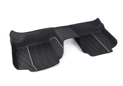Tappeti esclusivi OEM 51472451765 in nero/beige per BMW G11, G12. Eleganza e adattamento perfetto. BMW originale.