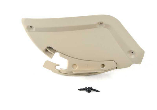 OEM 52107898481 Guia da correia de segurança esquerda para BMW Z4 E85, E86 (Modelos 2.0i, 2.2i, 2.5i) com alteração manual ou automática. Piça BMW original de cor bege.