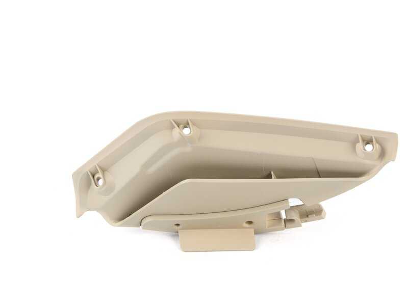OEM 52107898481 Guia da correia de segurança esquerda para BMW Z4 E85, E86 (Modelos 2.0i, 2.2i, 2.5i) com alteração manual ou automática. Piça BMW original de cor bege.