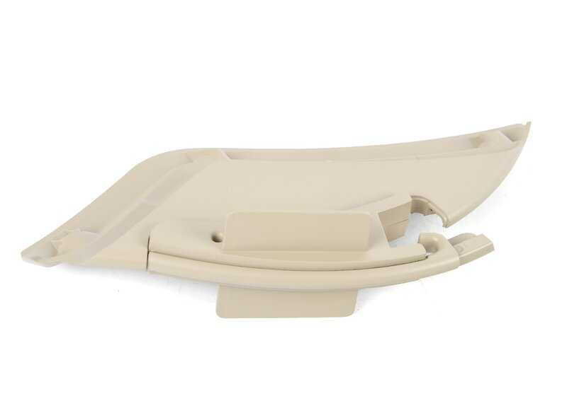 OEM 52107898481 Guia da correia de segurança esquerda para BMW Z4 E85, E86 (Modelos 2.0i, 2.2i, 2.5i) com alteração manual ou automática. Piça BMW original de cor bege.