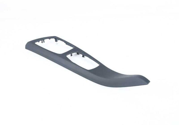 Moldura consola central cuero Schwarz OEM 51168054115 para BMW Serie 5 F10 (10/2010 - 10/2016). Original BMW.