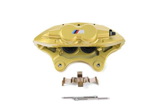 Brembo delantero derecho M Performance amarillo OEM 34106875652 para BMW F20, F21, F22, F23, F30, F31, F34, F32, F33, F36. Solo compatible con frenos M Performance. Original BMW.