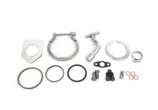 Kit de montaje turbo OEM 11652365501 para BMW E90, E91, E92, E93, F07, F10, F11, E84, F25. Original BMW.