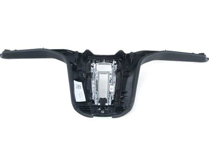 Embellecedor central del volante OEM 61319882776 para BMW F40, G20, G21, G80, G81, G22, G26, G82, G83, G87. Pieza original BMW diseñada para volantes M Sport con multifunción y levas.