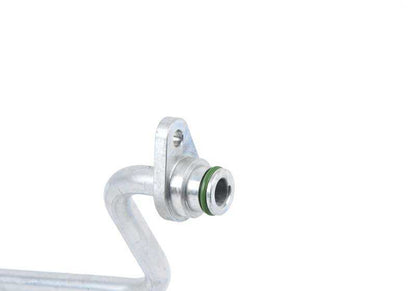 Tubería de retorno del enfriador de aceite de la transmisión OEM 17222284698 para BMW F87, F80, F82, F83. Original BMW.