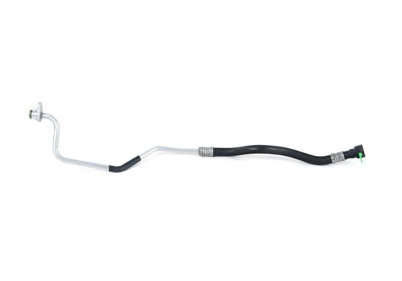 Tubería de retorno del enfriador de aceite de la transmisión OEM 17222284698 para BMW F87, F80, F82, F83. Original BMW.