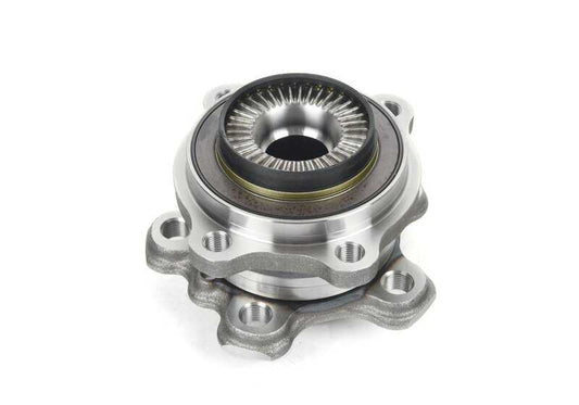 Buje de rueda con rodamiento OEM 31206890070 para BMW G42, G45, G26. Compatible con modelos Serie 2, Serie 4, X3 y variantes xDrive. Pieza original BMW.