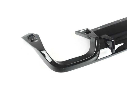 Moldura inferior del parachoques trasero OEM 51125A09293 para BMW U11, U12. Original BMW.