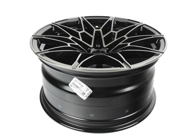 Llanta de aleación original BMW M Doble Radio 826 de 19" delantera OEM 36117882867 para BMW G80 (M3, M3 Competition, M3 Competition xDrive, NM3, NM3 xDrive). Original BMW.