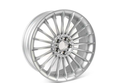 Silver alloy wheels for BMW 7 Series F01, F02 (OEM 36107980129). Original BMW