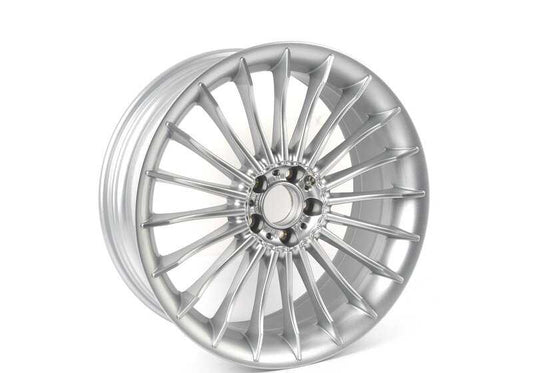 Silver alloy wheels for BMW 7 Series F01, F02 (OEM 36107980129). Original BMW