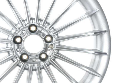 Silver alloy wheels for BMW 7 Series F01, F02 (OEM 36107980129). Original BMW