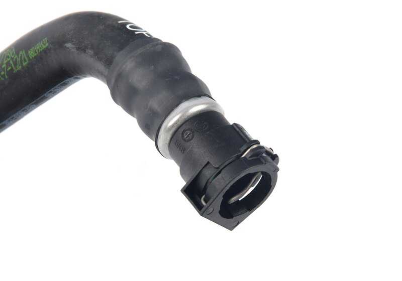 Tubo de retorno del radiador de aceite OEM 17227583184 para BMW F07, F10, F11, F06, F12, F13, F02. Compatible con modelos 535i xDrive y 640i xDrive. Original BMW.