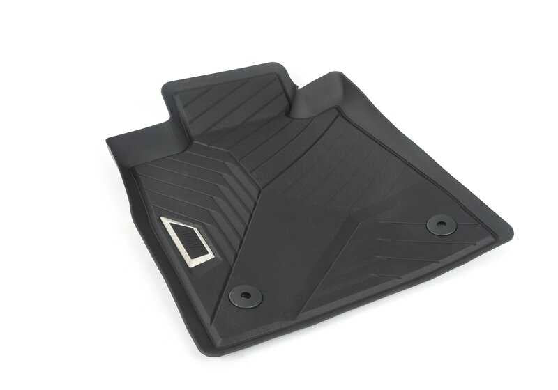 Alfombrillas delanteras 3D impermeables OEM 51475A87FF3 para BMW Serie 5 G60, G61 y G90. Protección completa contra suciedad y humedad. Original BMW.