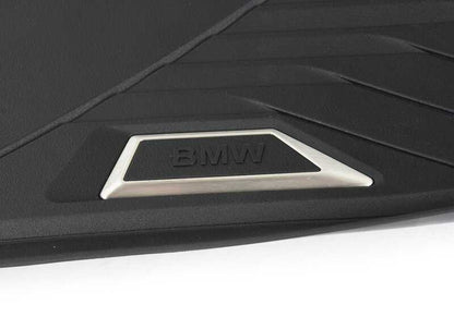 Alfombrillas delanteras 3D impermeables OEM 51475A87FF3 para BMW Serie 5 G60, G61 y G90. Protección completa contra suciedad y humedad. Original BMW.