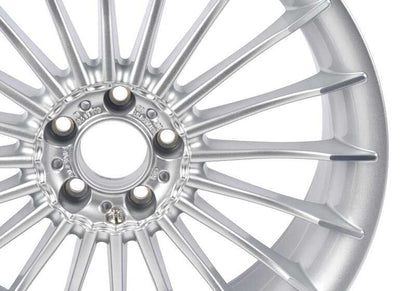 Silver alloy wheels for BMW 7 Series F01, F02 (OEM 36107980129). Original BMW
