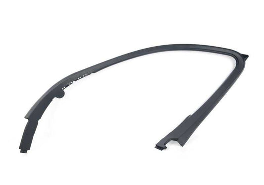 Cubierta marco ventanilla puerta delantera derecha OEM 51337384930 para BMW F90, G30, G31. Original BMW.