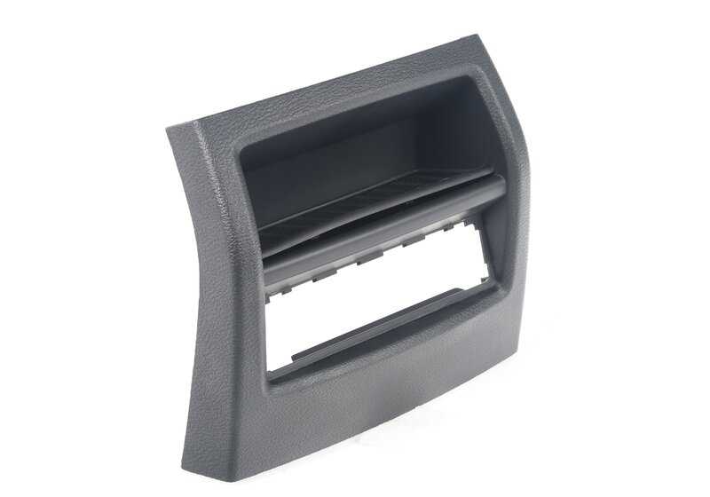 Bandeja trasera para consola central OEM 51169204245 para BMW F25, F26. Accesorio original BMW. Ideal para guardar objetos en la parte trasera de la consola central. Color negro.