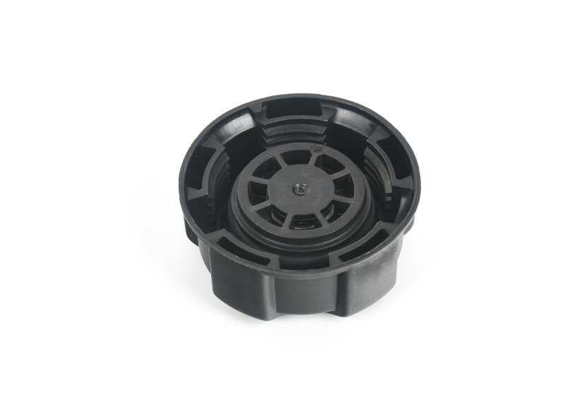 Tapón rosca del depósito refrigerante OEM 17135A1BD89 para BMW F20 (120i, 125i, M140i). Original BMW.