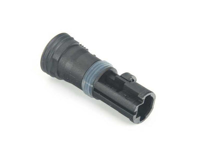 Black Electric Connector 2 Poles OEM 61131393742 for BMW E53 (x5 3.0d, 3.0i) models between 2001 and 2006. Original BMW piece.