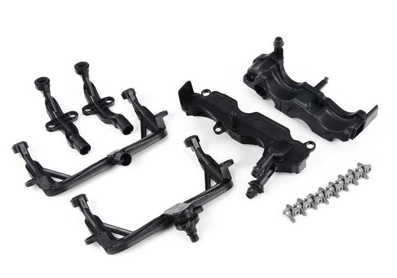 Jogo do separador de petróleo BMW G30, G31N, G11, G14, G15, G16, G05, G06, G06, G07 (OEM 11158636544). BMW original.