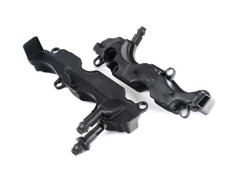 Jogo do separador de petróleo BMW G30, G31N, G11, G14, G15, G16, G05, G06, G06, G07 (OEM 11158636544). BMW original.