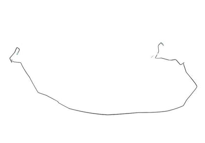 Tubo de freno trasero OEM 34326853559 para BMW E84. Pieza original BMW.