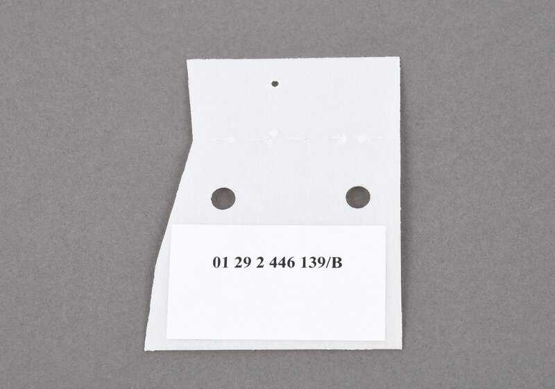 Modello di perforazione OEM 01292458626 per BMW F30, F30N, F80, F80N. BMW originale.