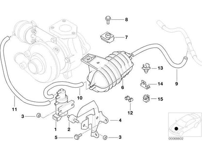 Tanque De Vacío Para Bmw E38 E39 E46 E53 E60 E61 E83 E90 E91 E92 E88 E82 E89. Original Recambios