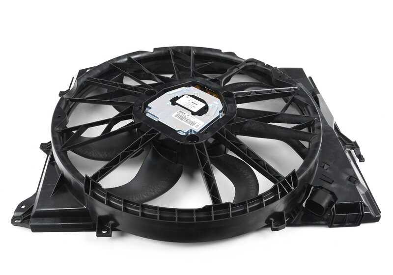 Carcaça do ventilador com ventoinha para BMW E81, E82, E87, E88, E90, E91, E92, E93, X1 E84 (OEM 17425A3F106). BMW original