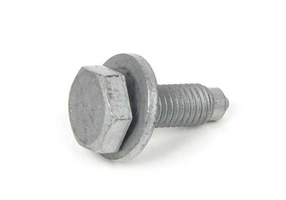 Tornillo combinado ASA M10x25 OEM 07146885805 para BMW F20 {114d,116d,118d,114i} y más. Se usa en el vástago del eje delantero. Compatible con versiones de tracción trasera. Original BMW.